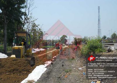 pemasangan geocomposite di cepu