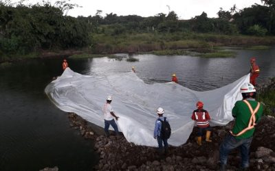 Dokumentasi Pemasangan Geotextile Woven Pada Proyek Jalan Tol Tangerang