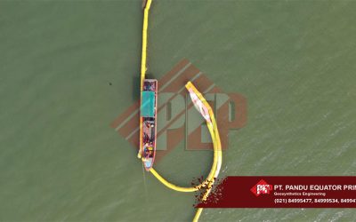Dokumentasi Pemasangan Silt Protector Sebagai Mud Screen di Kalimantan Timur