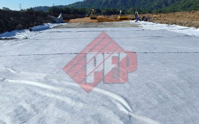 Dokumentasi Instalasi Geocomposite Pada Proyek Pembangunan Rel Kereta Api