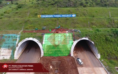 Pemasangan Woven Geotextile & Geomat Pada Proyek Cisumdawu Tunnel