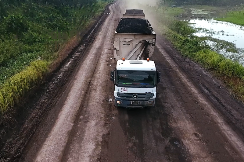 Penggunaan Non Woven Geotextile untuk Jalan Reklamasi Lahan Bekas Tambang